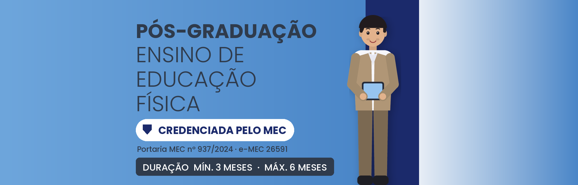 Pós em Ensino de Educação Física EAD: 360h em 3 a 6 Meses