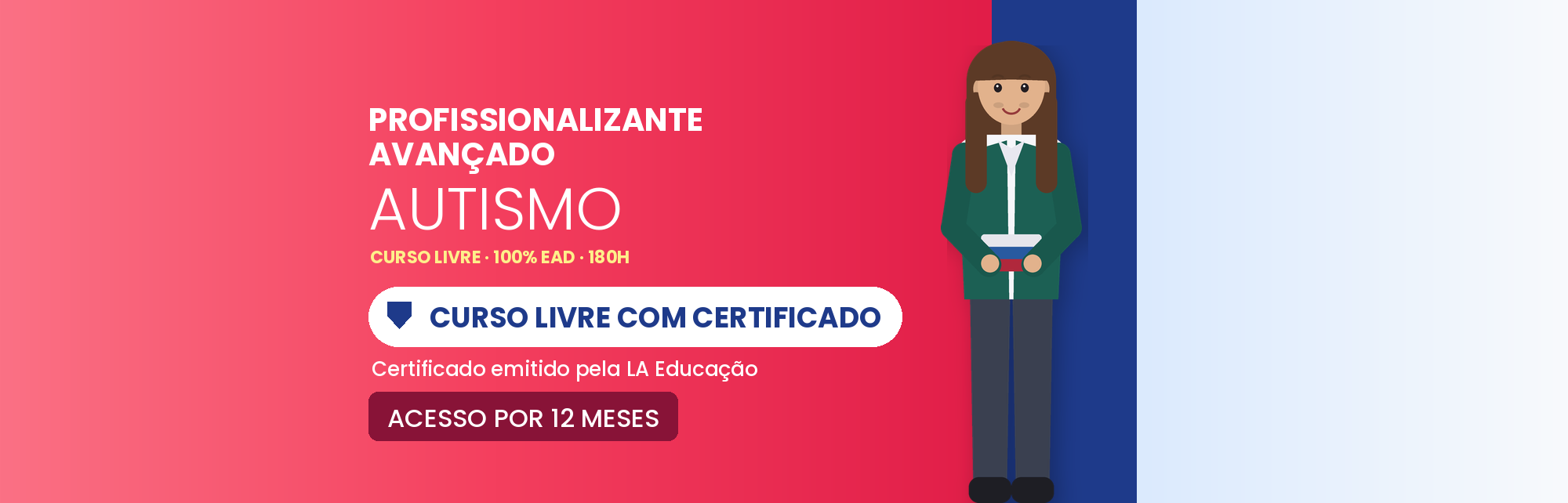 Curso Profissionalizante Avançado em Autismo EAD: 180h