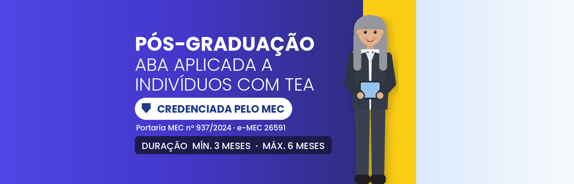 Pós em ABA Aplicada a Indivíduos com TEA: 420h EAD