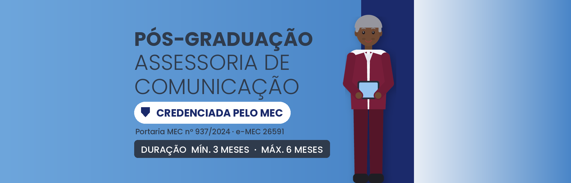 MBA em Assessoria de Comunicação EAD: 570h em 8 a 12 Meses