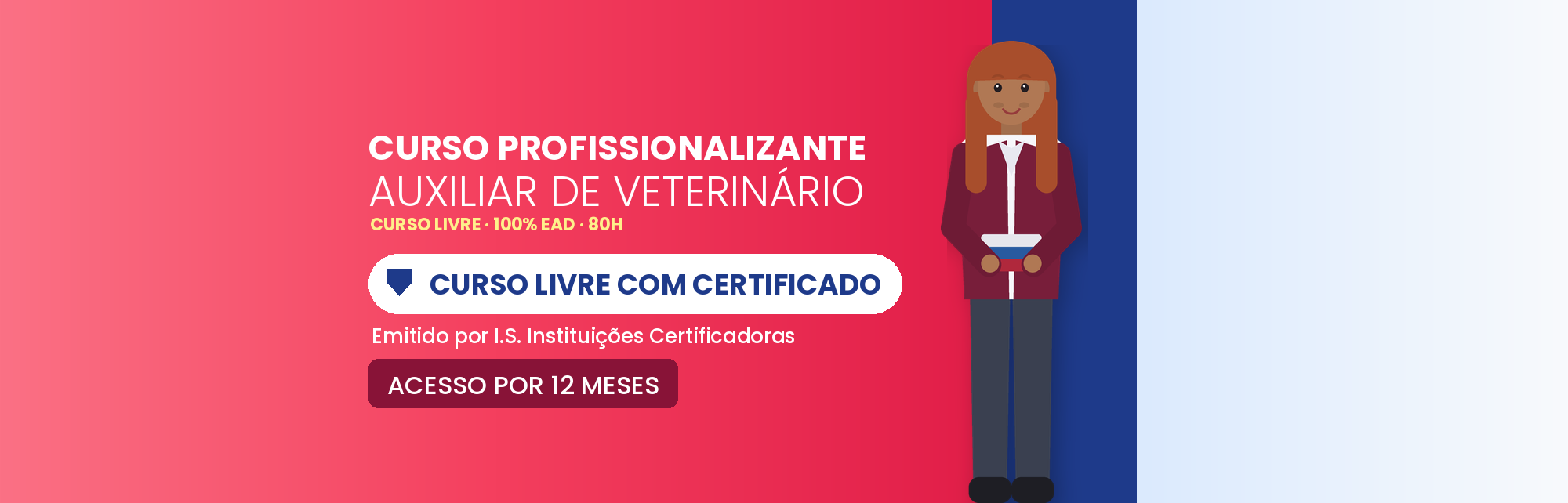 Curso Profissionalizante de Auxiliar de Veterinário EAD