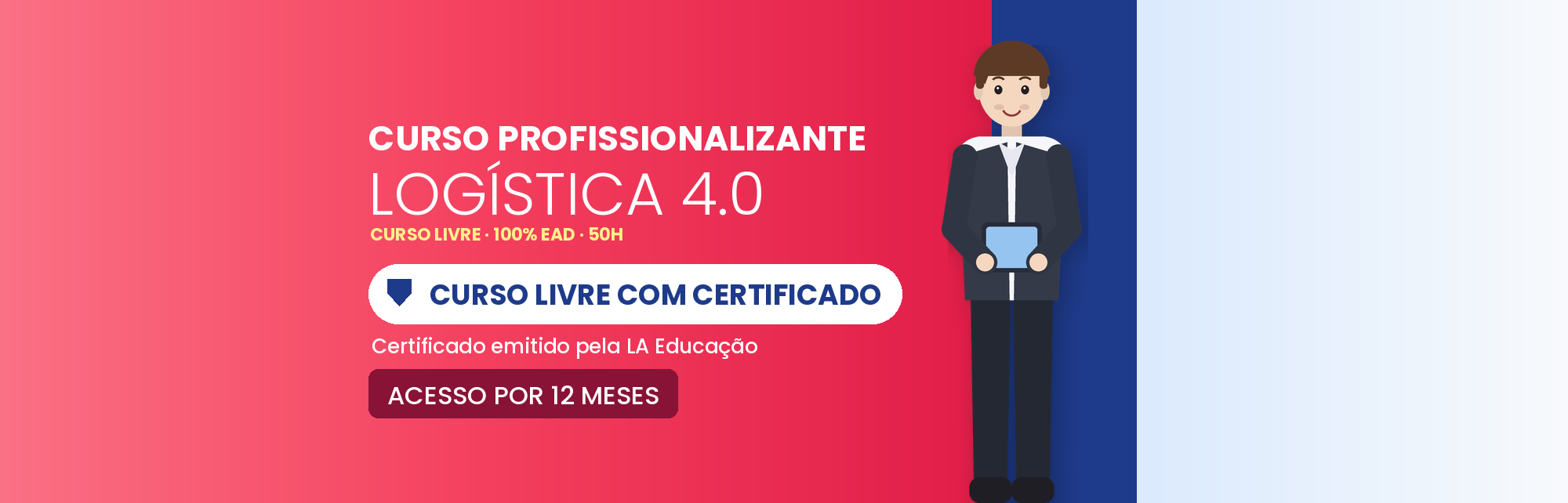 Curso Livre de Logística 4.0 EAD com Certificado de 50h