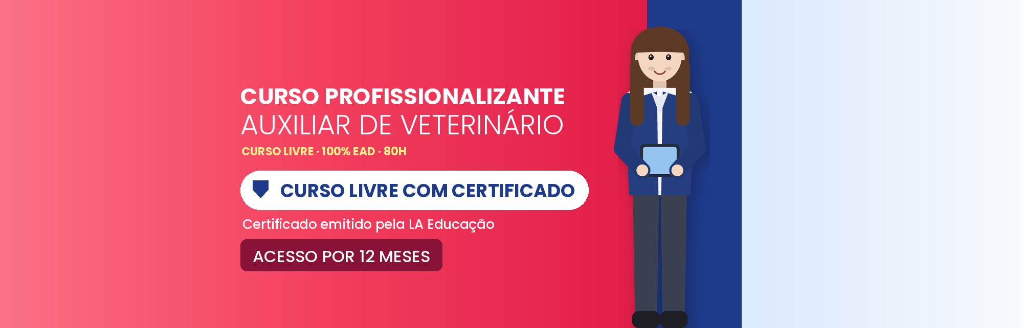 Curso Profissionalizante de Auxiliar de Veterinário EAD
