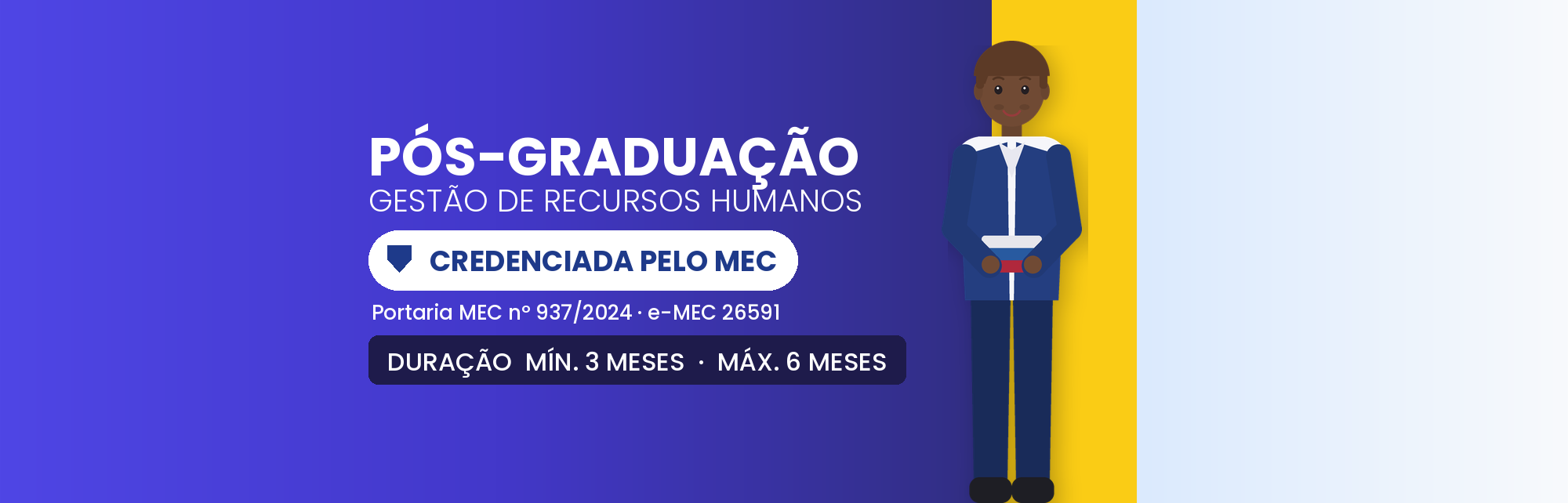 Pós em Gestão de Recursos Humanos EAD: 570h, 12 Meses