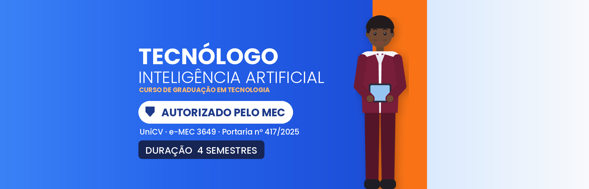 Capa do curso Tecnólogo em Inteligência Artificial EAD: Curso Superior