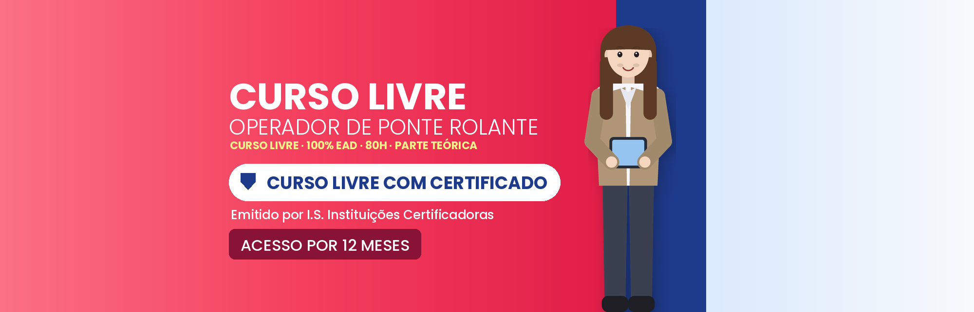 Capa do curso Curso de Operador de Ponte Rolante EAD (Parte Teórica)