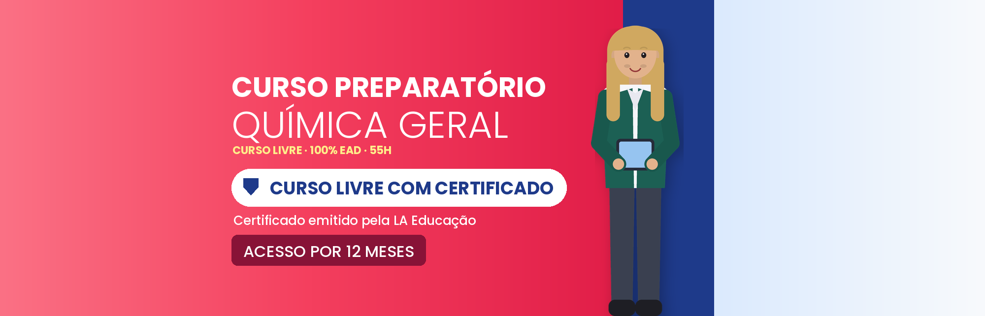 Curso Preparatório de Química Geral EAD com Certificado
