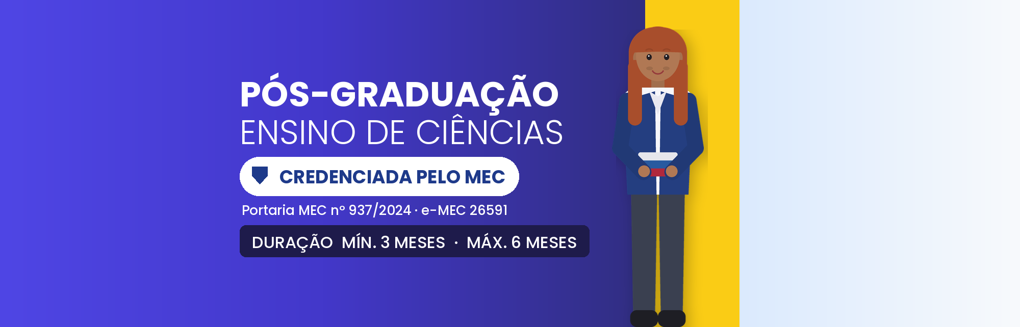 Pós-Graduação em Ensino de Ciências EAD: 360h em 3 a 6 Meses