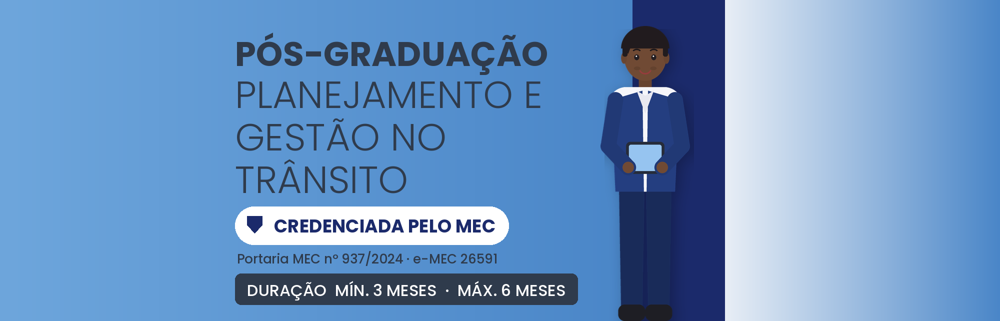 Pós em Planejamento e Gestão no Trânsito EAD: 570h