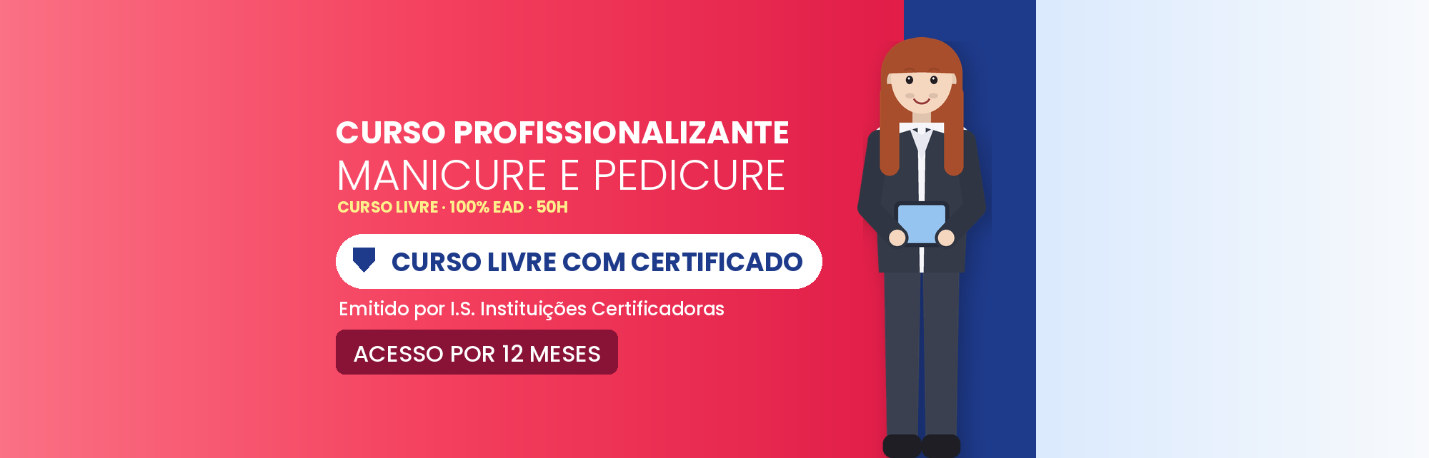 Capa do curso Curso Profissionalizante de Manicure e Pedicure EAD