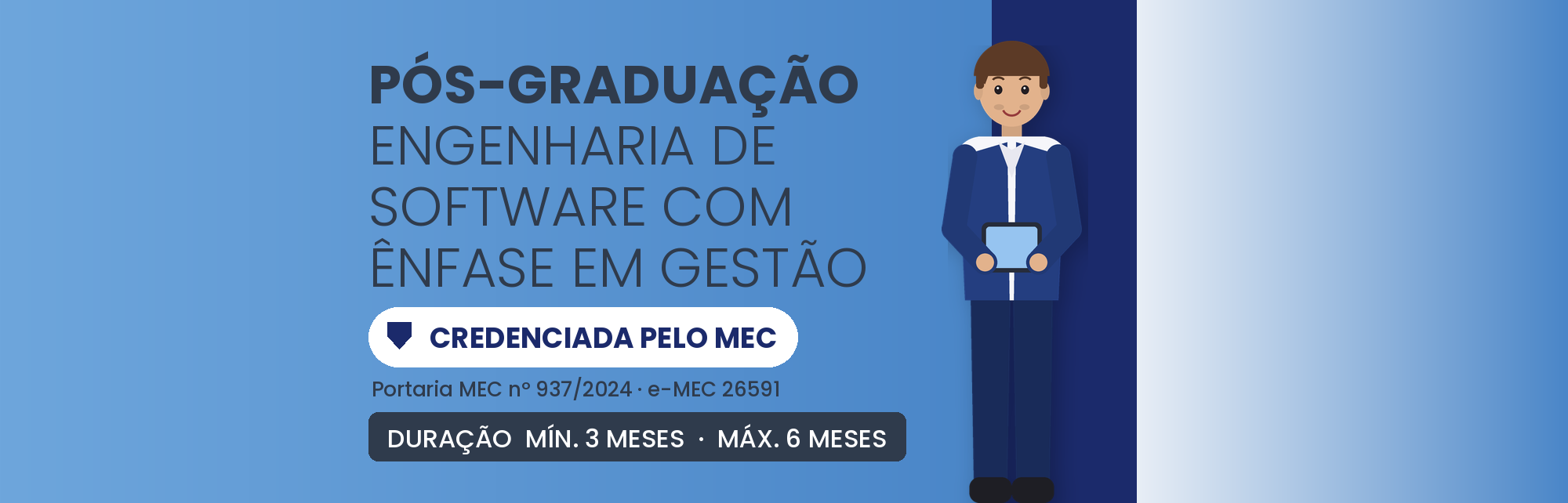 Pós em Engenharia de Software com Gestão EAD: 570h