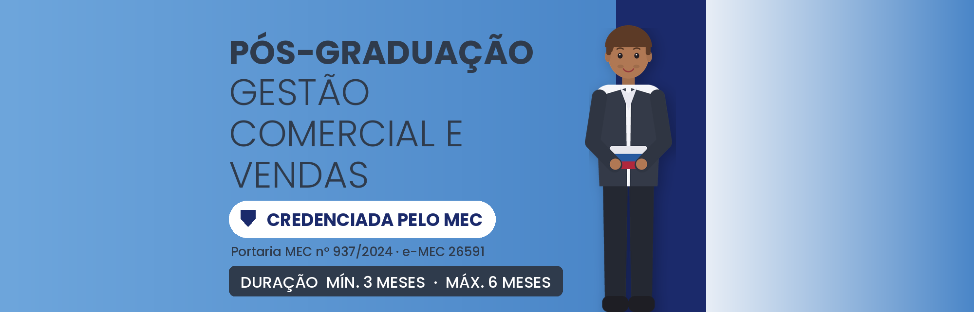 MBA EAD em Gestão Comercial e Vendas com 570h de Curso