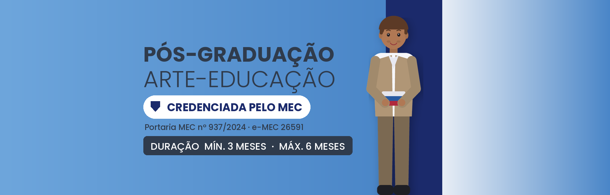Pós-Graduação em Arte-Educação EAD: 360h em 3 a 6 Meses