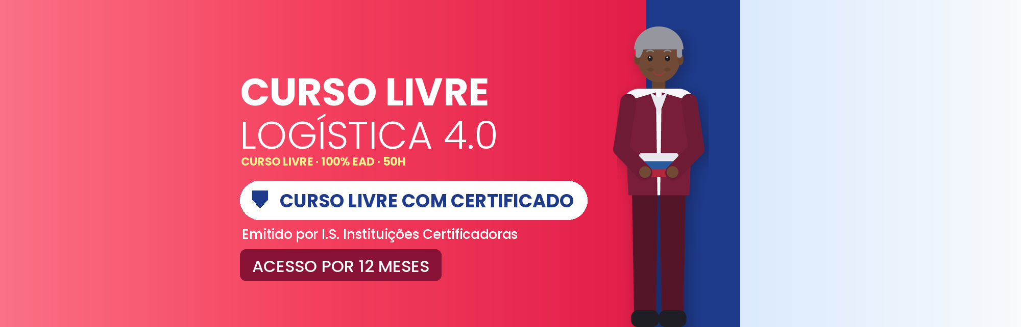 Capa do curso Curso Livre de Logística 4.0 EAD com Certificado de 50h
