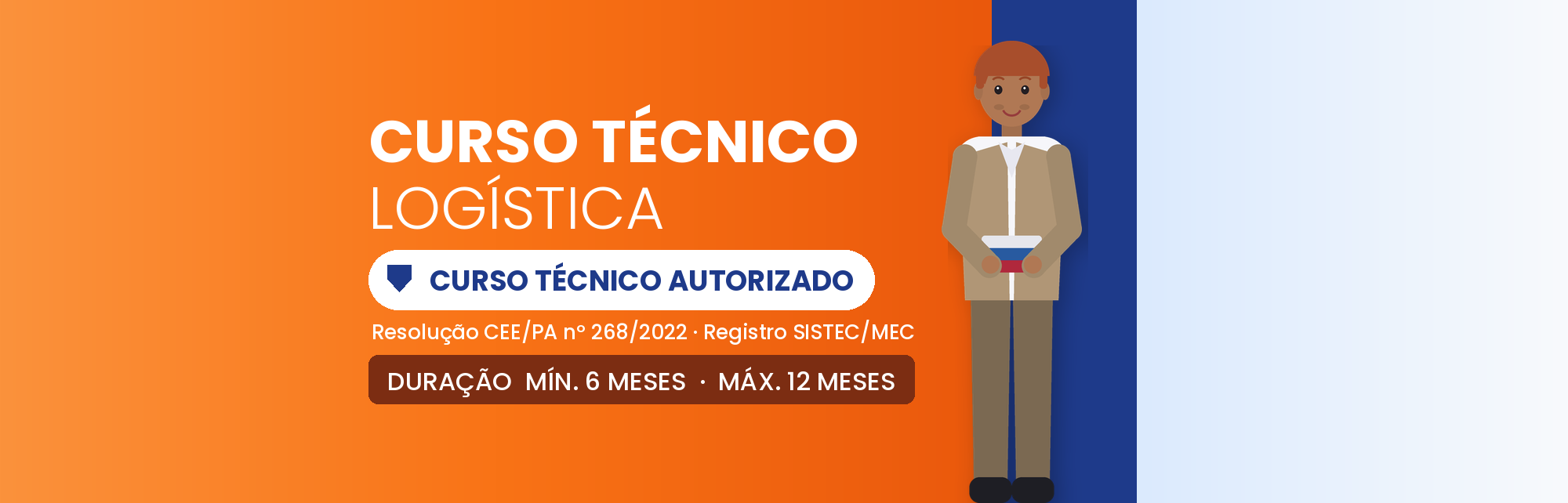 Capa do curso Técnico em Logística EAD: Diploma Técnico em 6 a 12 Meses