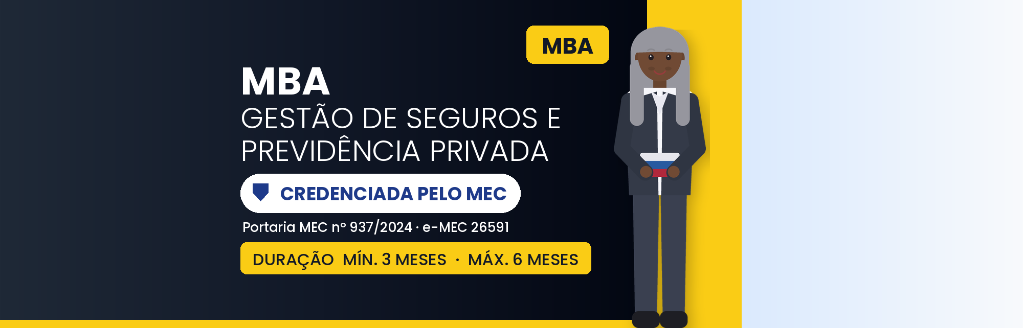Capa do curso MBA em Gestão de Seguros e Previdência Privada: 570h