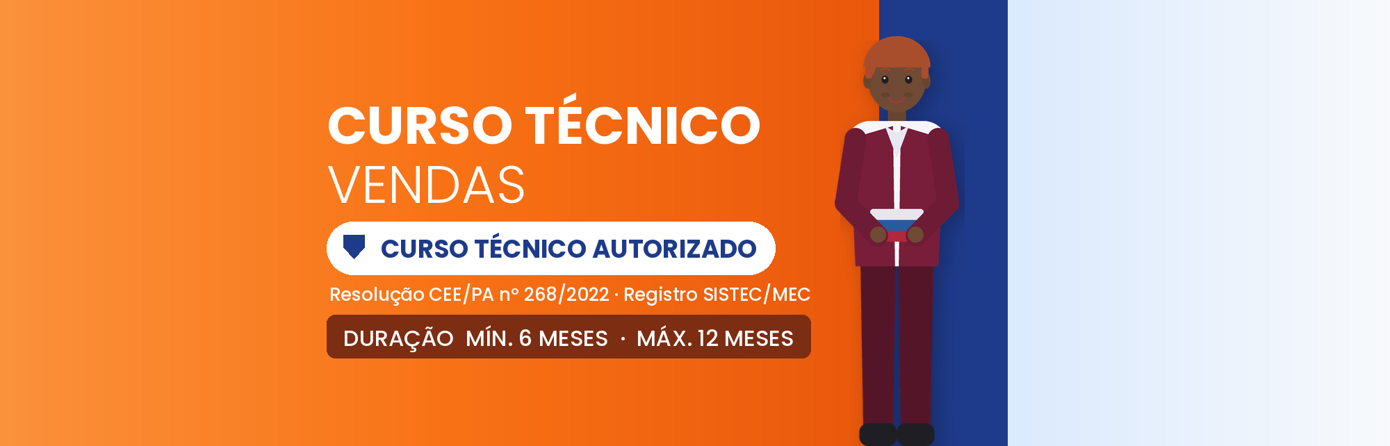 Capa do curso Curso Técnico em Vendas EAD: 800h em 6 a 12 Meses