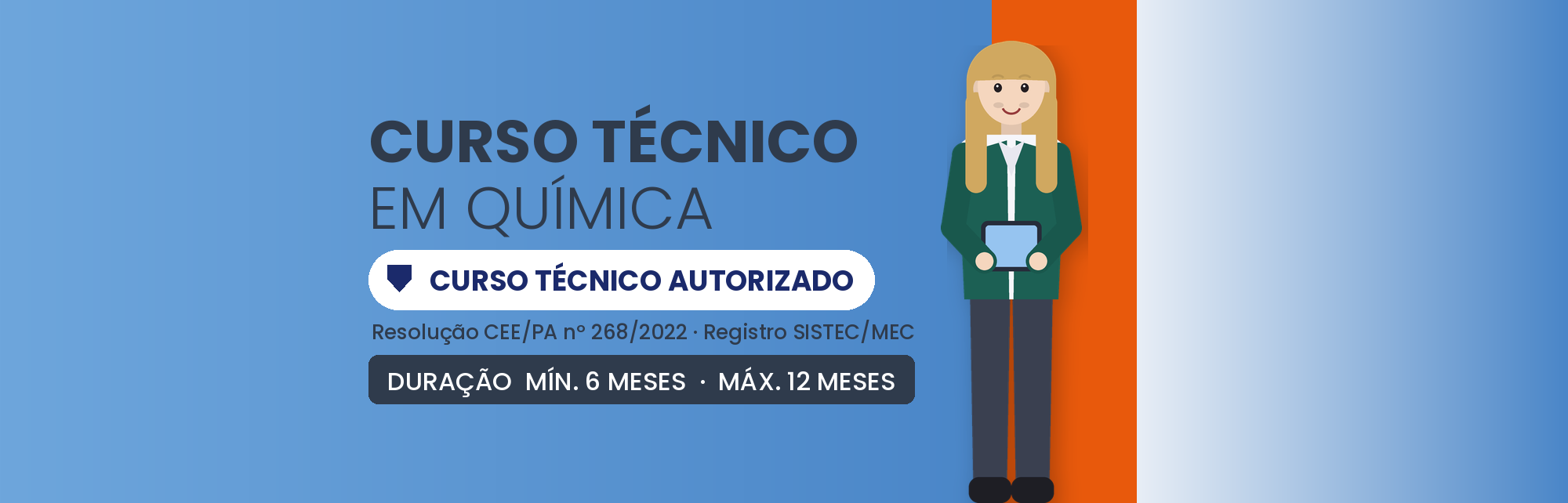 Curso Técnico em Química EAD: 1.440h em 6 a 12 Meses