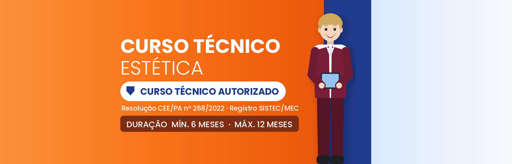Capa do curso Curso Técnico em Estética EAD: 1.200h em 6 a 12 Meses