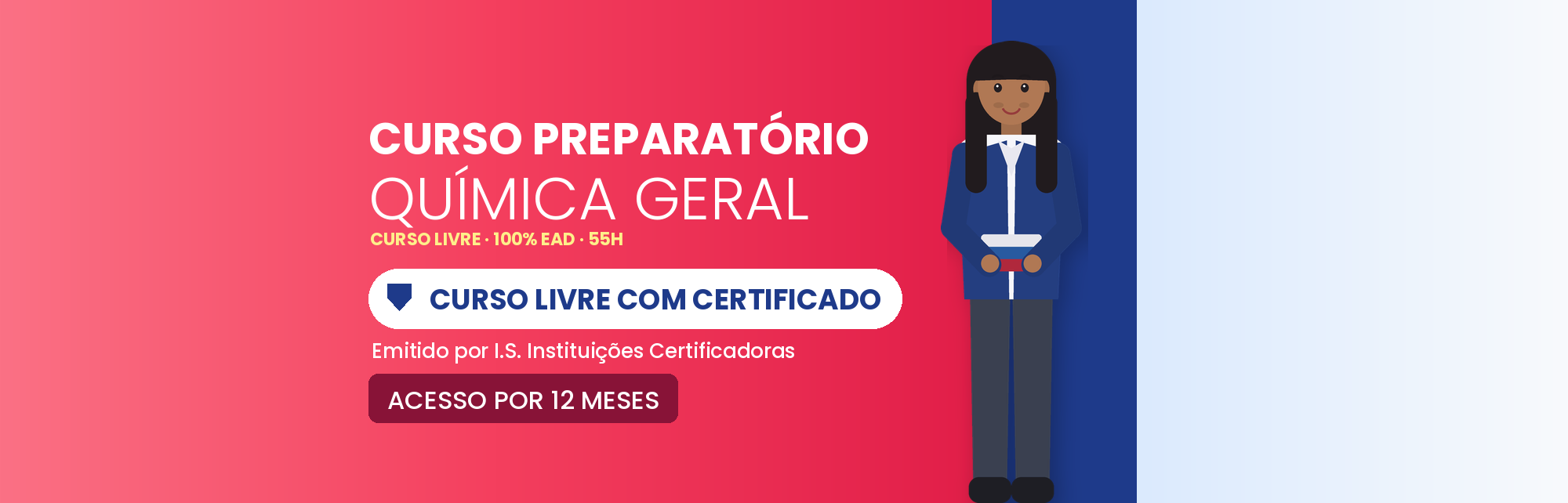 Capa do curso Curso Preparatório de Química Geral EAD com Certificado