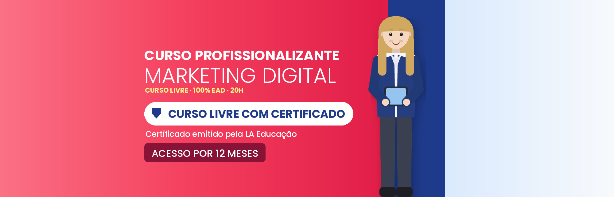 Curso Livre de Marketing Digital EAD com Certificado
