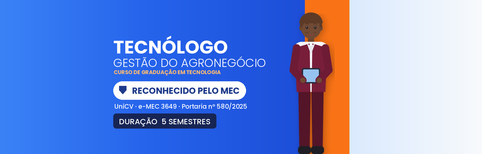 Tecnólogo em Gestão do Agronegócio EAD: Reconhecido MEC