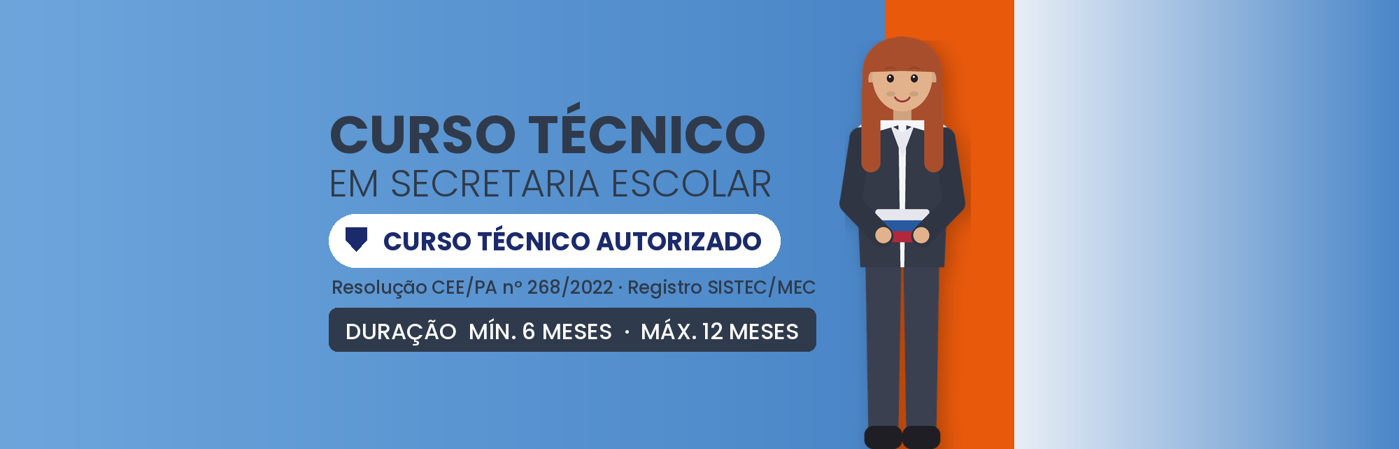 Técnico em Secretaria Escolar EAD: 800h em 6 a 12 Meses