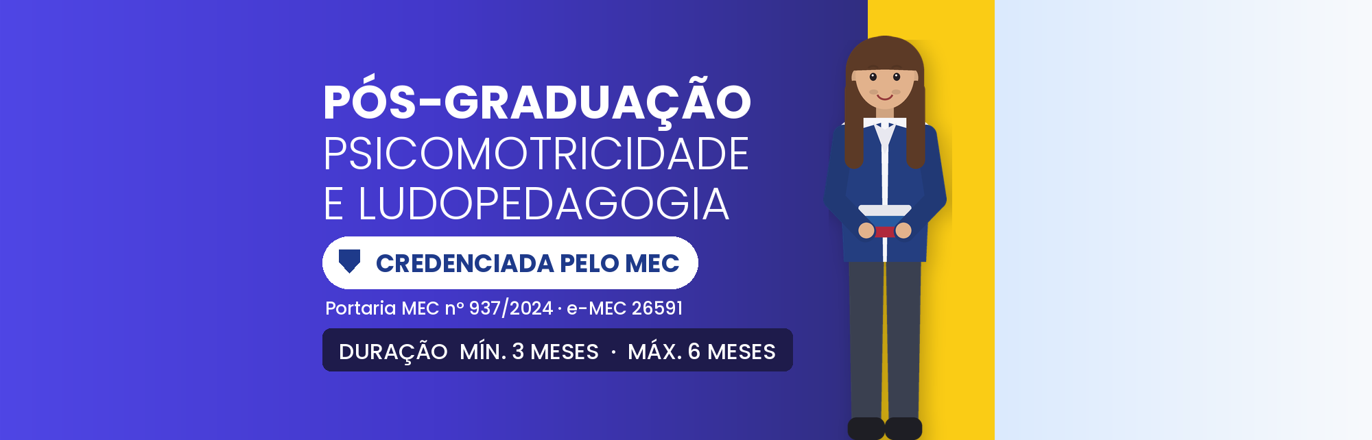 Pós em Psicomotricidade e Ludopedagogia EAD: 390h Nacional