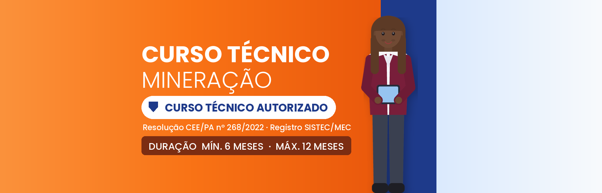 Capa do curso Curso Técnico em Mineração EAD: 1.300h em 6 a 12 Meses
