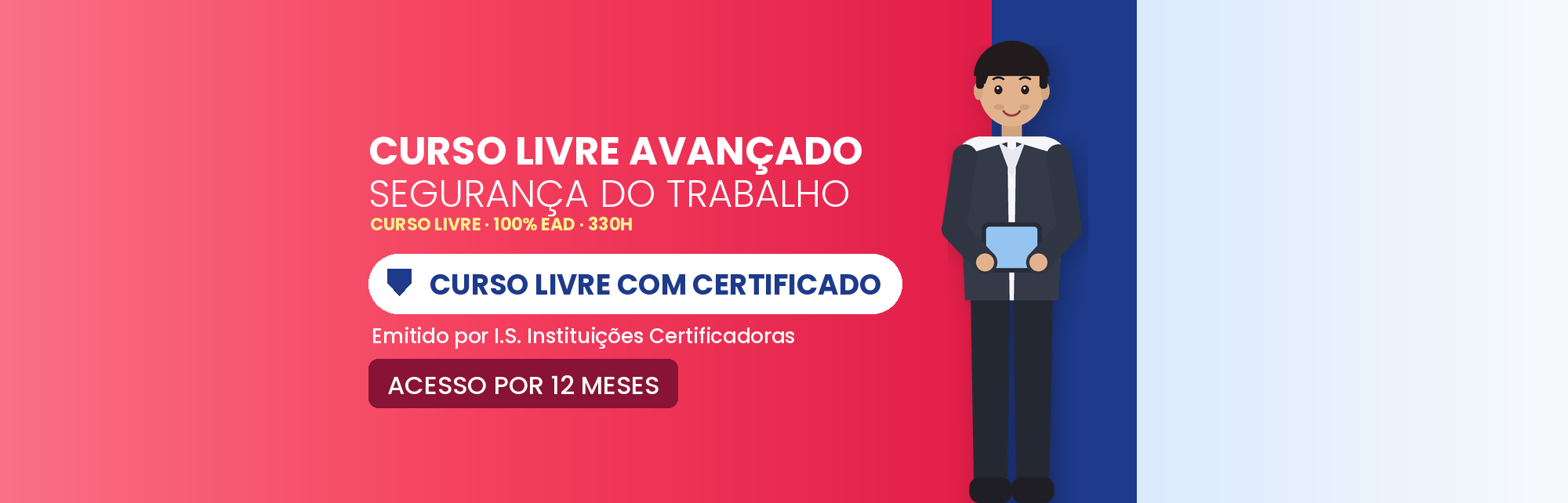 Capa do curso Curso Livre Avançado em Segurança do Trabalho EAD: 330h