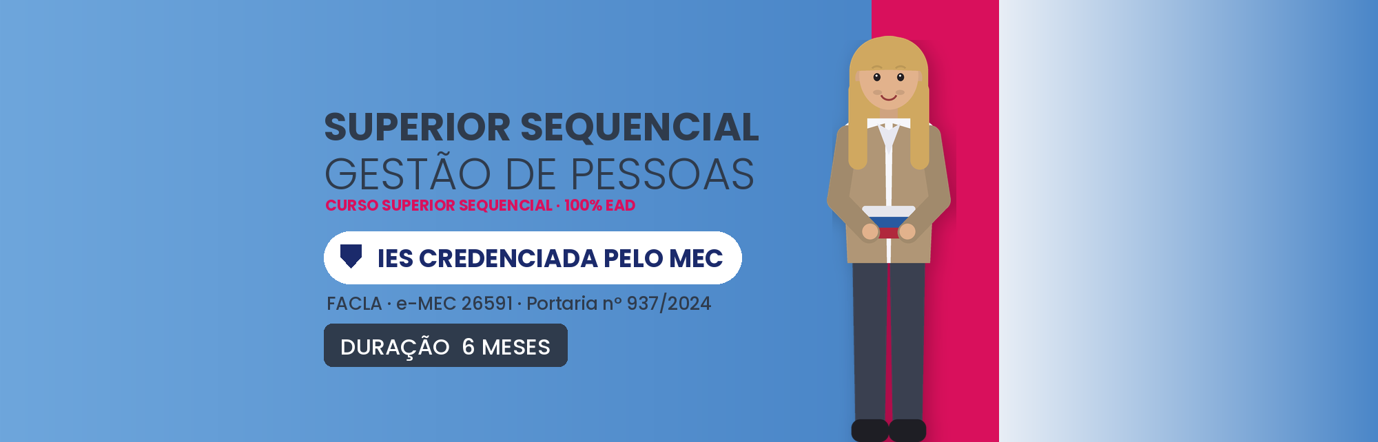 Curso Superior Sequencial em Gestão de Pessoas EAD: 6 Meses