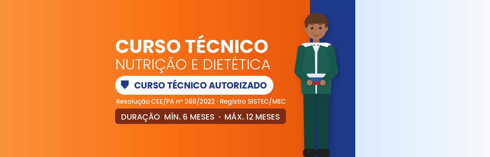 Técnico em Nutrição e Dietética EAD: 960h em 6 a 12 Meses