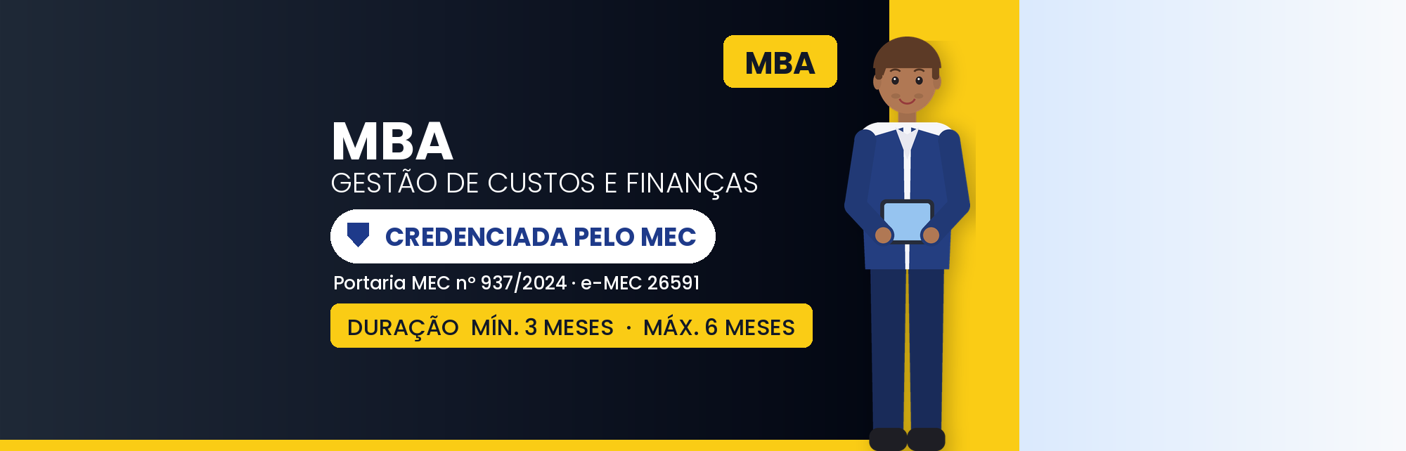 MBA em Gestão de Custos e Finanças EAD: Carga de 570 Horas