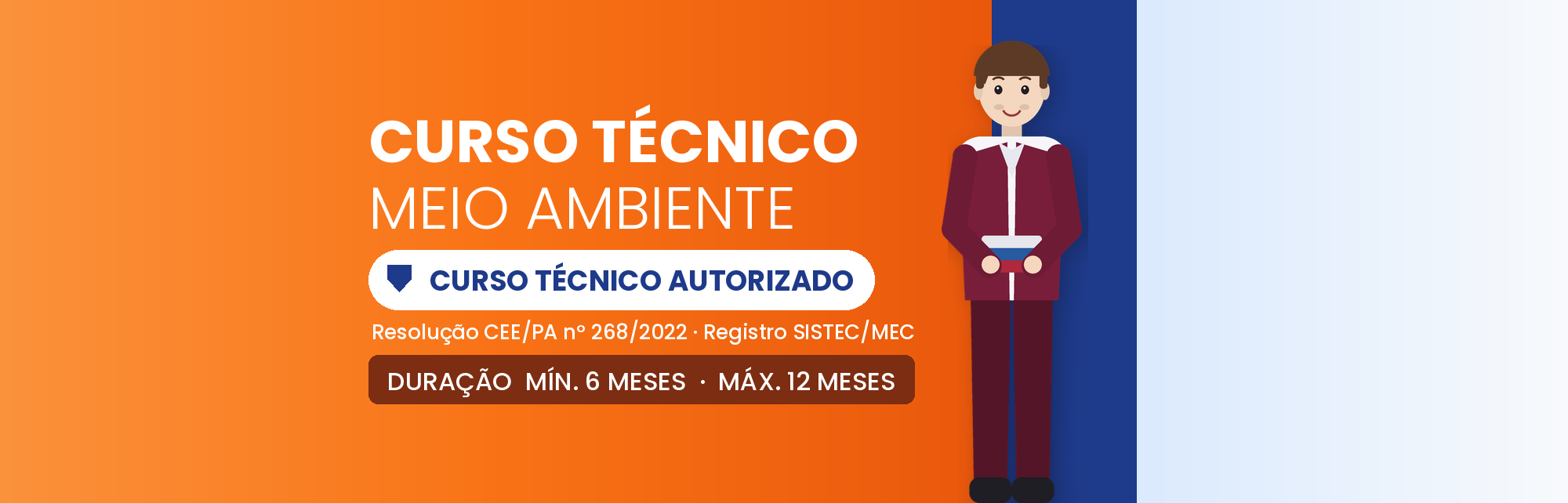 Capa do curso Curso Técnico em Meio Ambiente EAD: 1.440h em 6 a 12 Meses