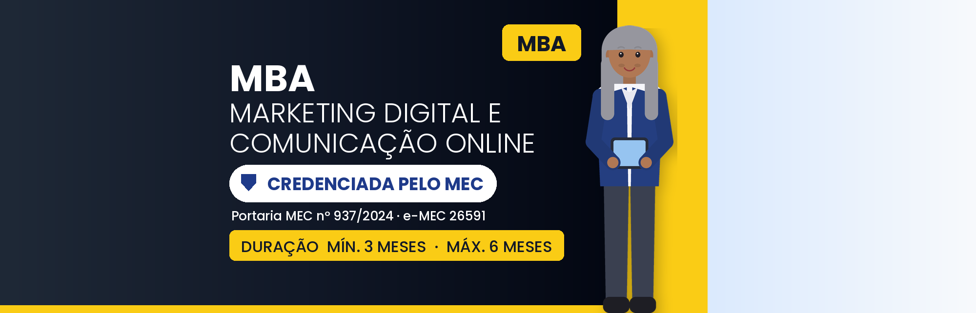 Capa do curso MBA em Marketing Digital e Comunicação Online — 570h