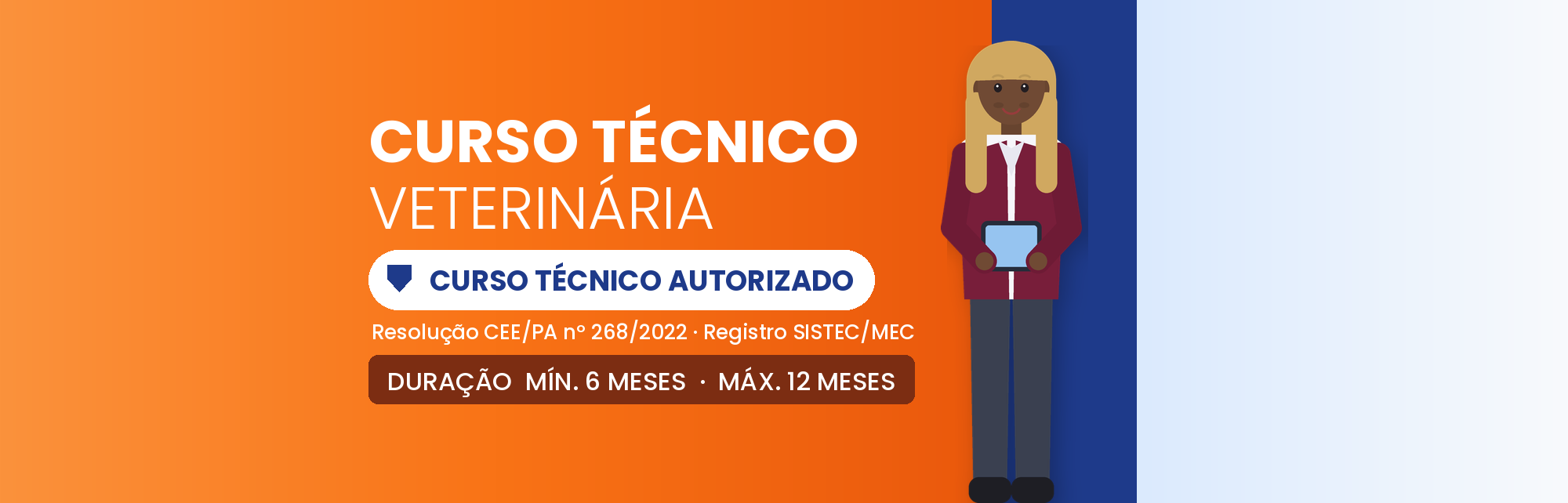 Capa do curso Curso Técnico em Veterinária EAD: 1.400h em 6 a 12 Meses