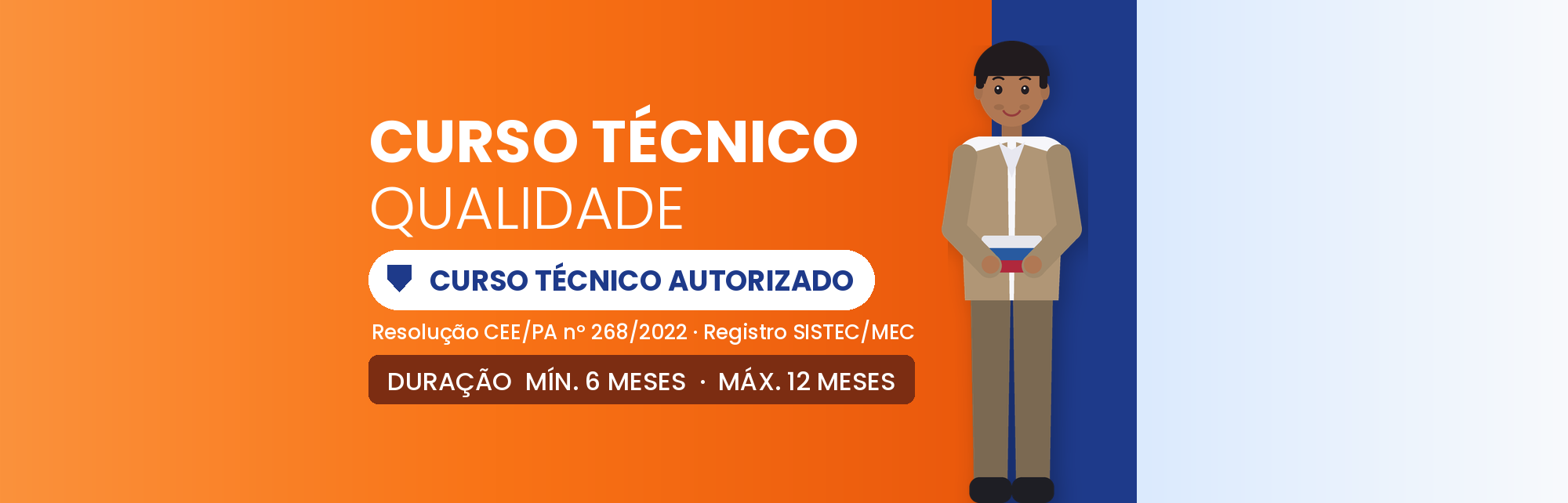 Capa do curso Curso Técnico em Qualidade EAD: 960h em 6 a 12 Meses