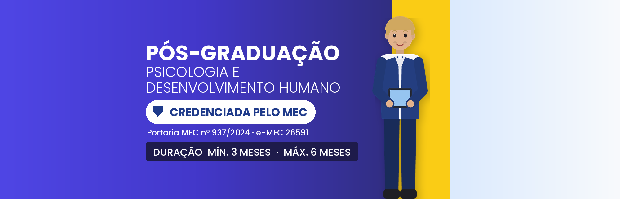 Pós em Psicologia e Desenvolvimento Humano EAD: 570h