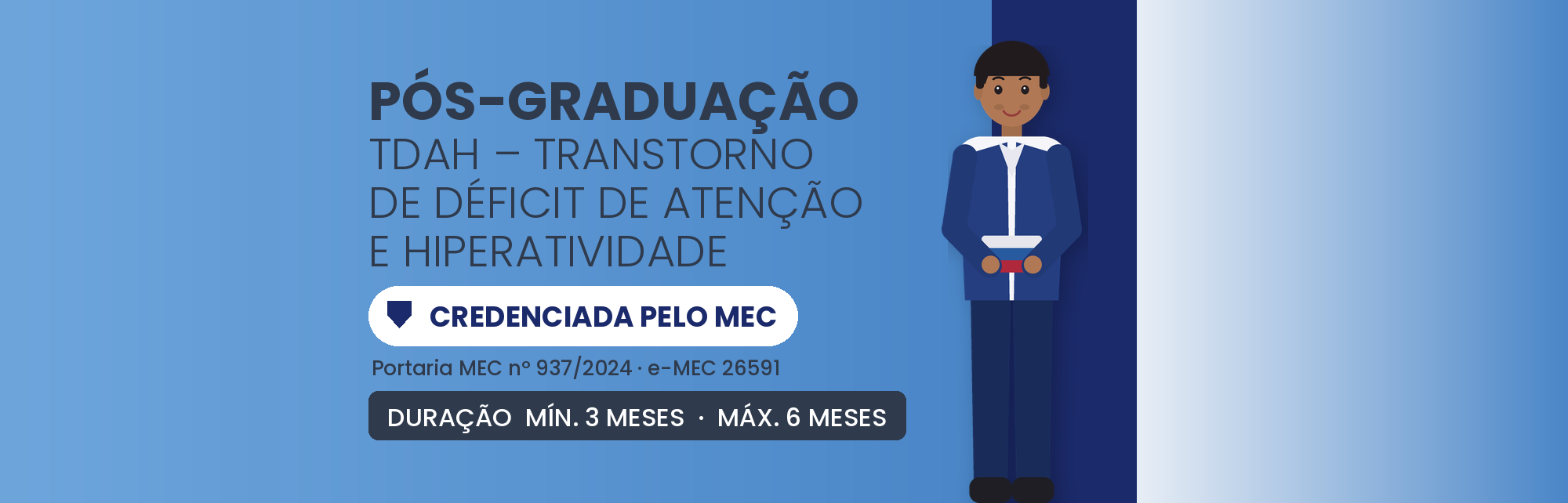 Pós-Graduação em TDAH: 450h EAD Certificado Nacional