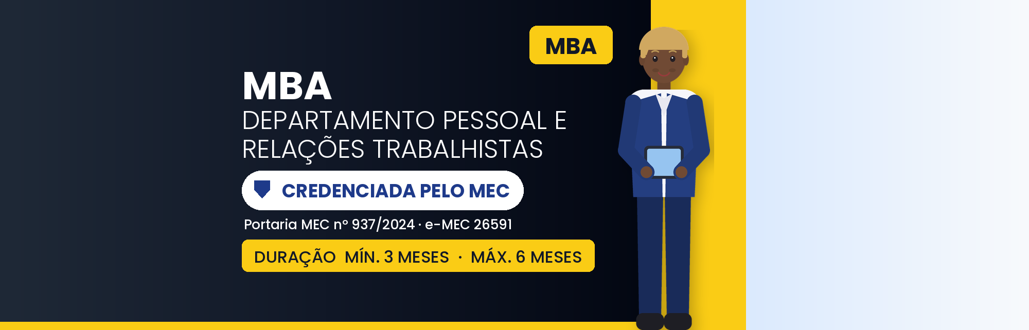 MBA em Departamento Pessoal e Relações Trabalhistas: 570h