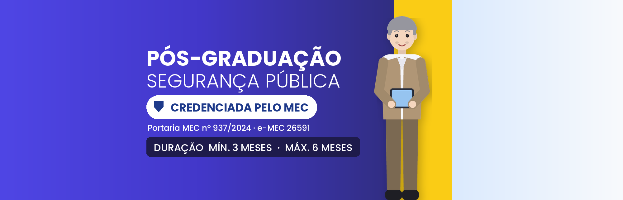 Pós-Graduação em Segurança Pública EAD: 570h em 6 Meses