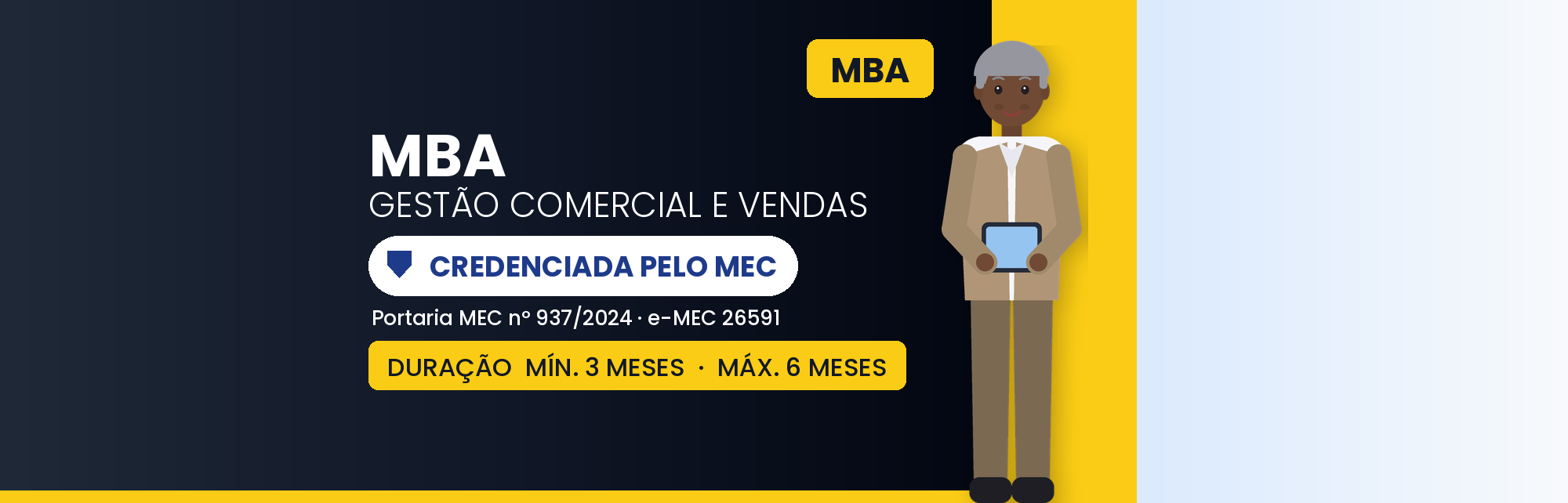 MBA EAD em Gestão Comercial e Vendas com 570h de Curso