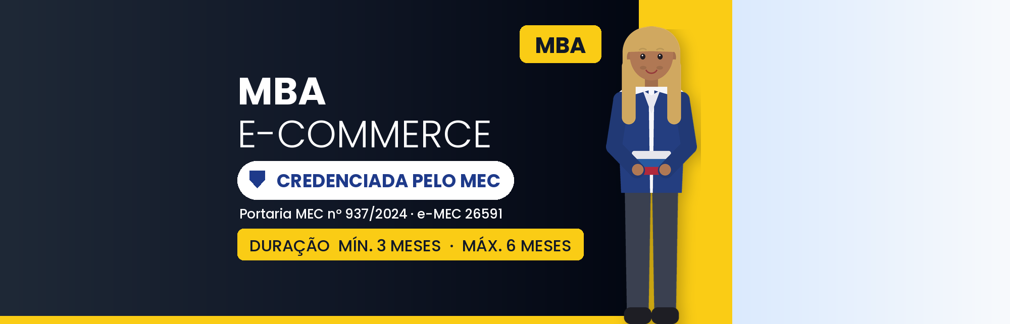 Capa do curso MBA em E-Commerce EAD: 570h com Certificado Nacional