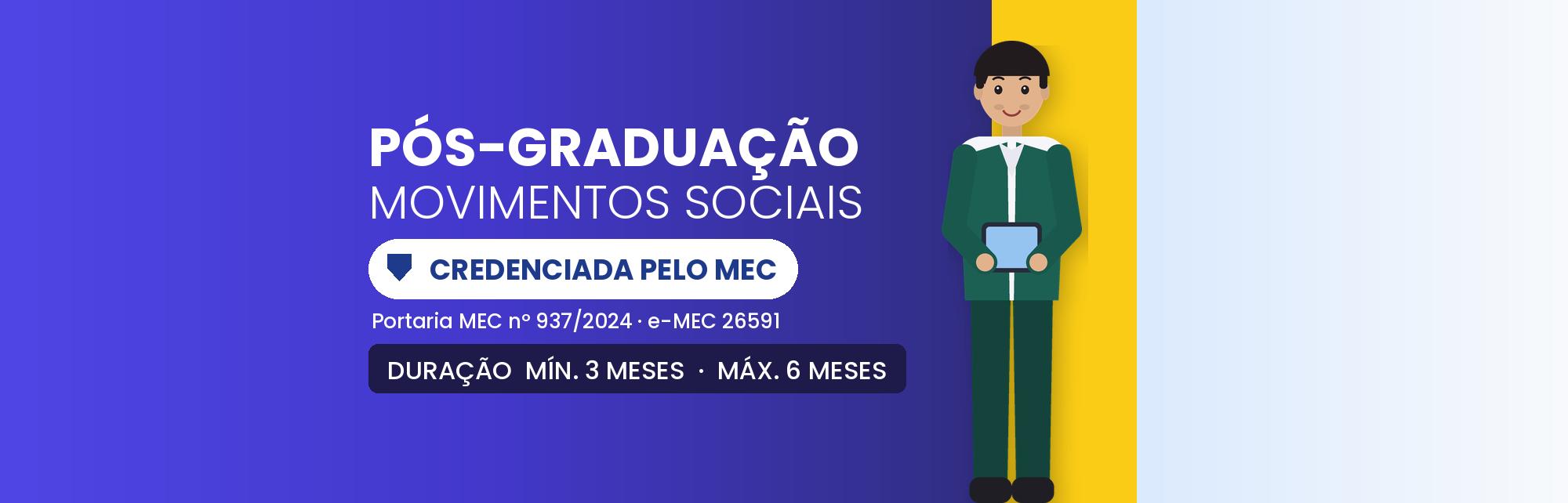 Pós-Graduação em Movimentos Sociais EAD: 540h em 3 a 6 Meses