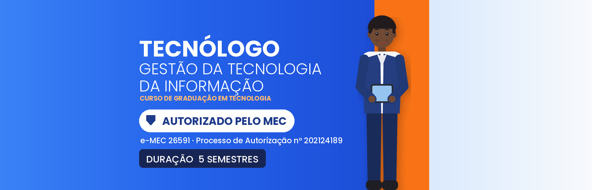 Capa do curso Tecnólogo em Gestão da Tecnologia da Informação EAD