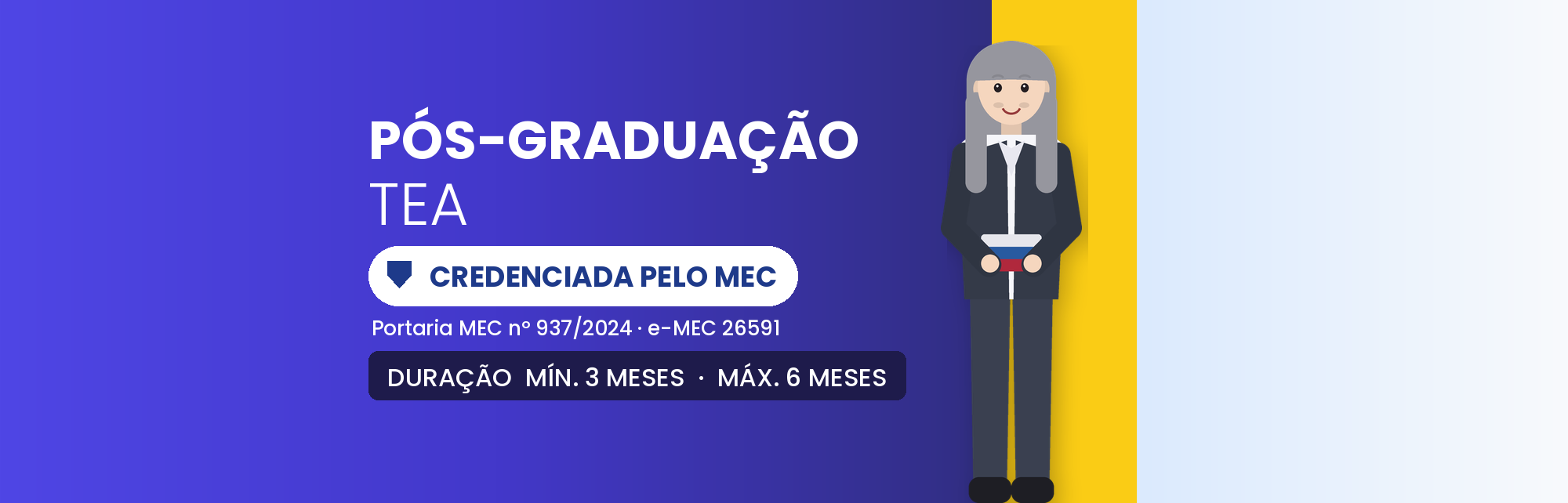 Capa do curso Pós-Graduação em TEA: 420h EAD Certificado Nacional
