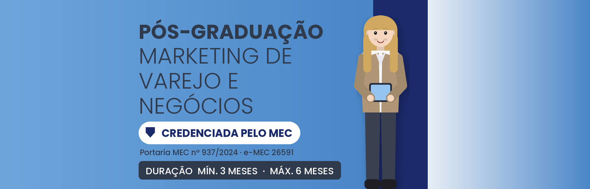 MBA em Marketing de Varejo EAD: 570h em 8 a 12 Meses