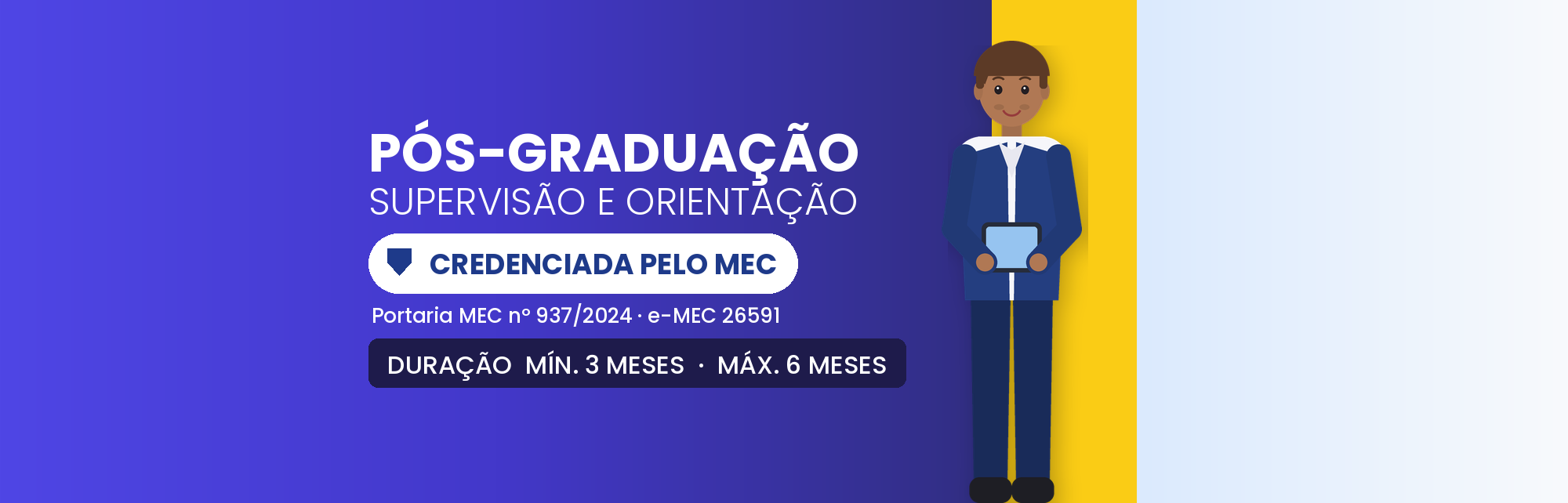 Pós em Supervisão e Orientação EAD: 360h em 3 a 6 Meses