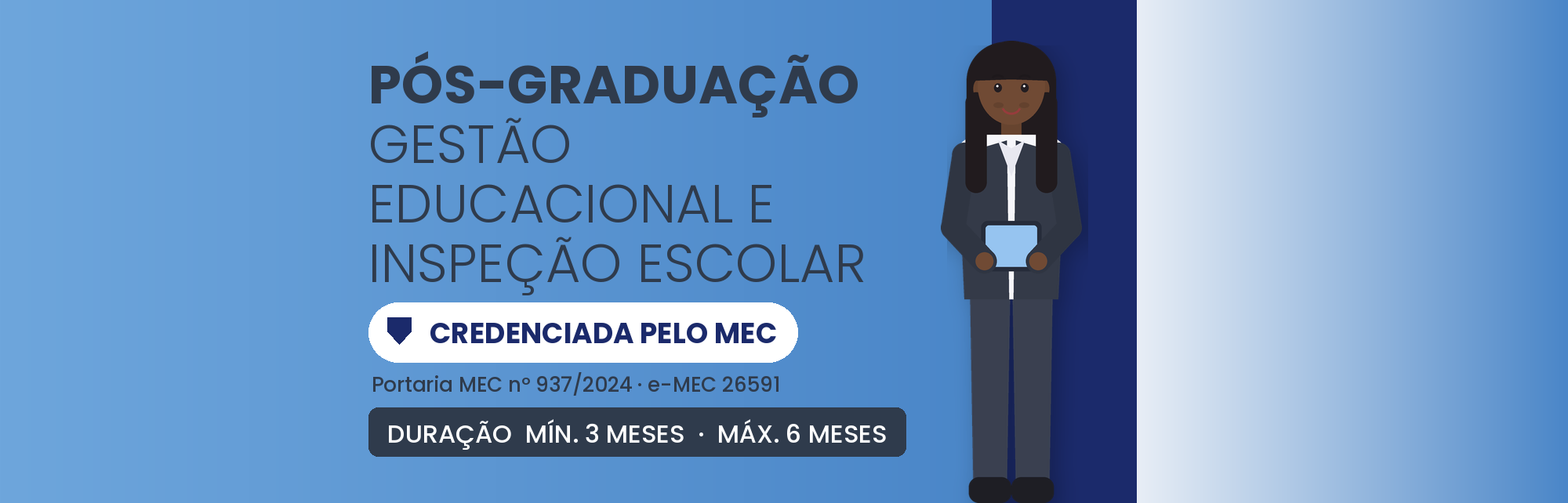 Pós em Gestão Educacional e Inspeção Escolar EAD: 360h