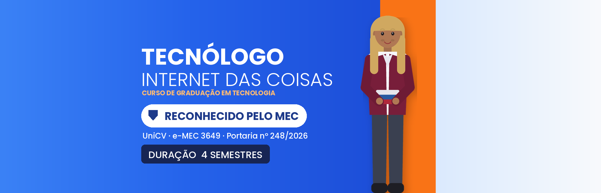 Capa do curso Tecnólogo em Internet das Coisas EAD: Reconhecido MEC